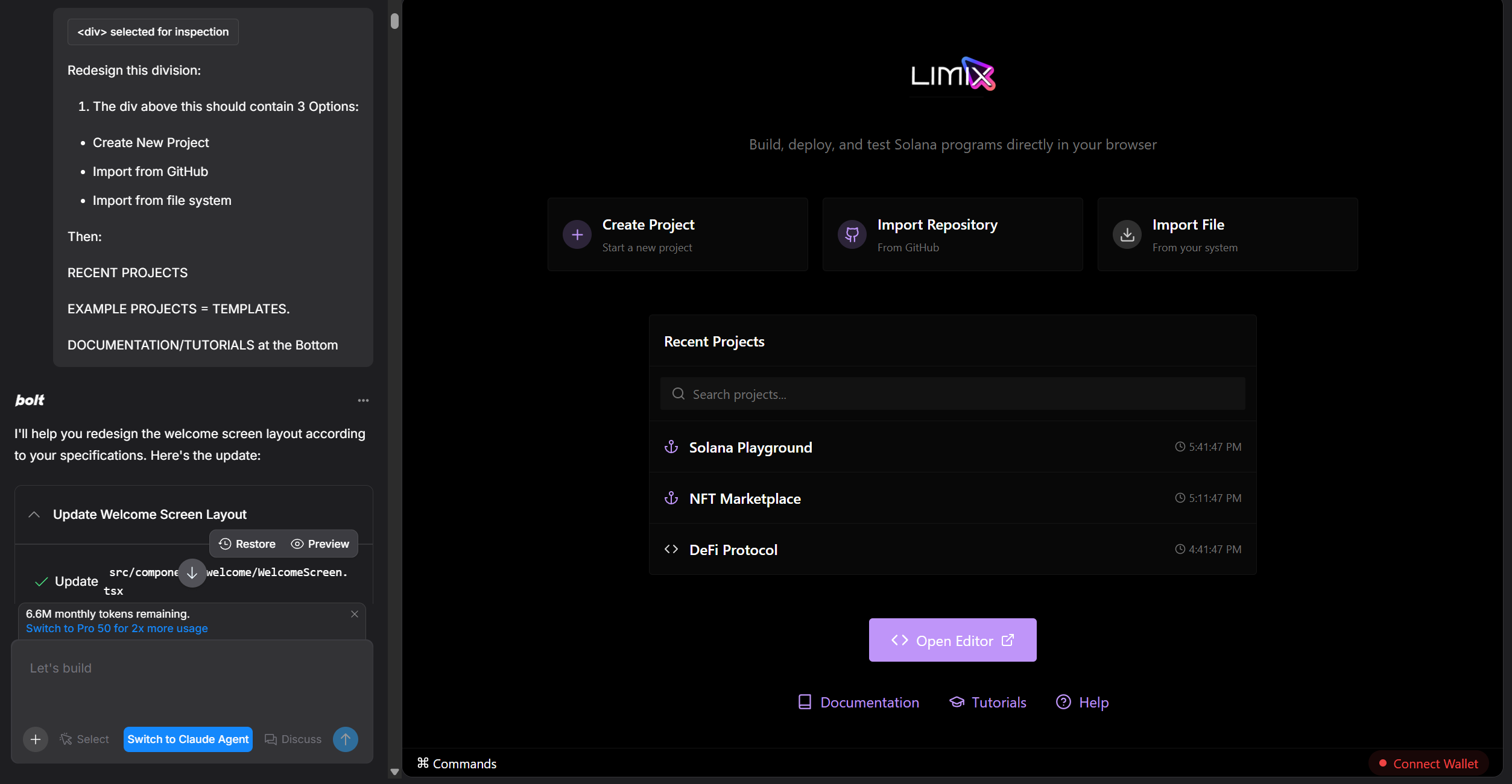 Bolt.new / Lovable Prototype Overview