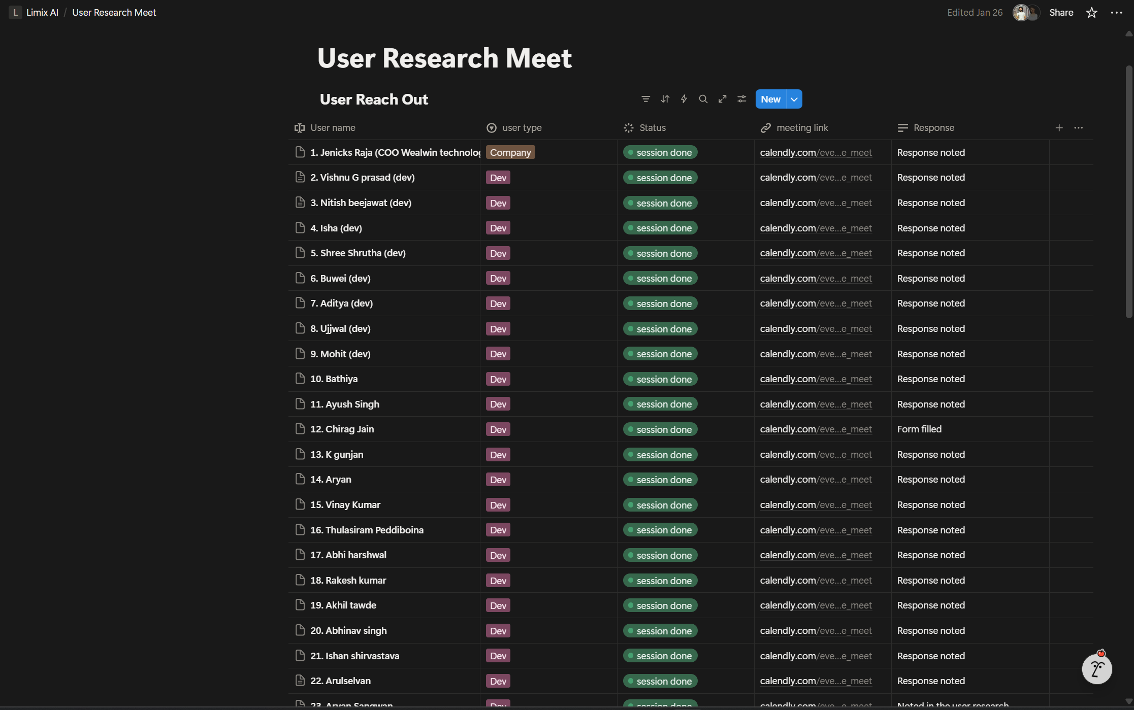 User Interview Documentation